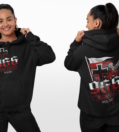 Damska bluza z kapturem CHRZEST POLSKI